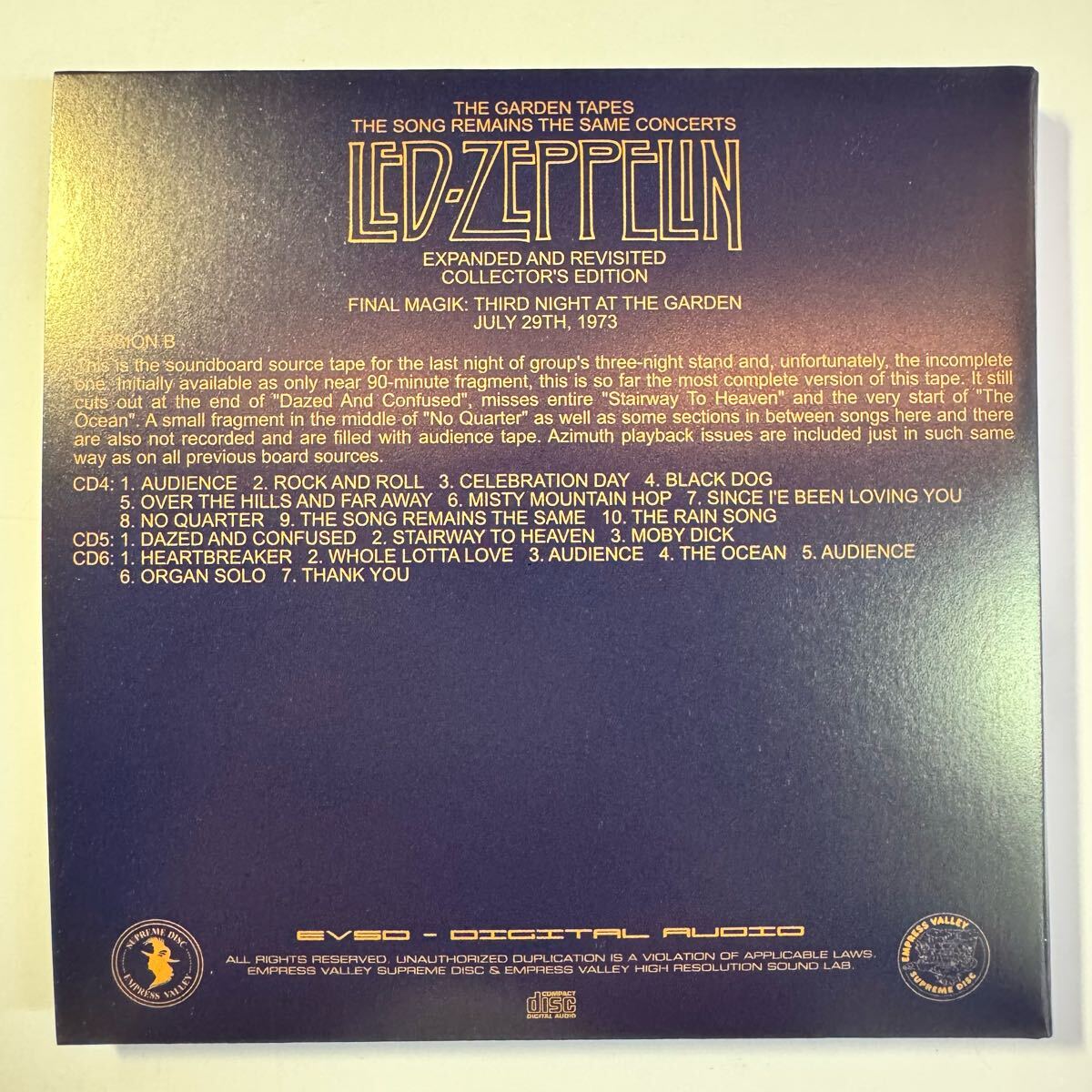 洋楽 Led Zeppelin The Garden Tapes 18CD LED ZEPPELIN / THE GARDEN TAPES (18CD BOX SET) Limited