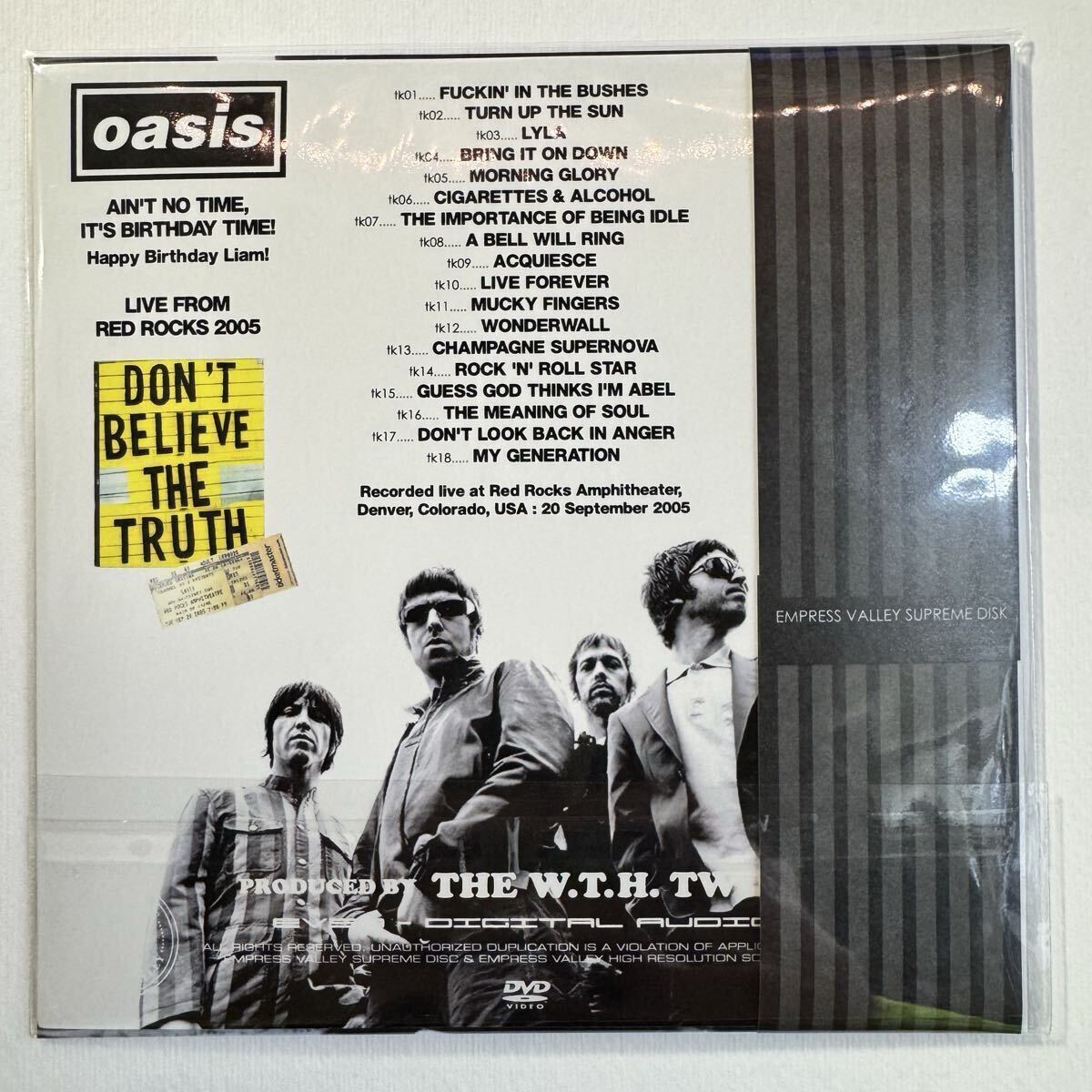 OASIS / LIVE FROM RED ROCKS pro use only! For collectors only! (1CD)