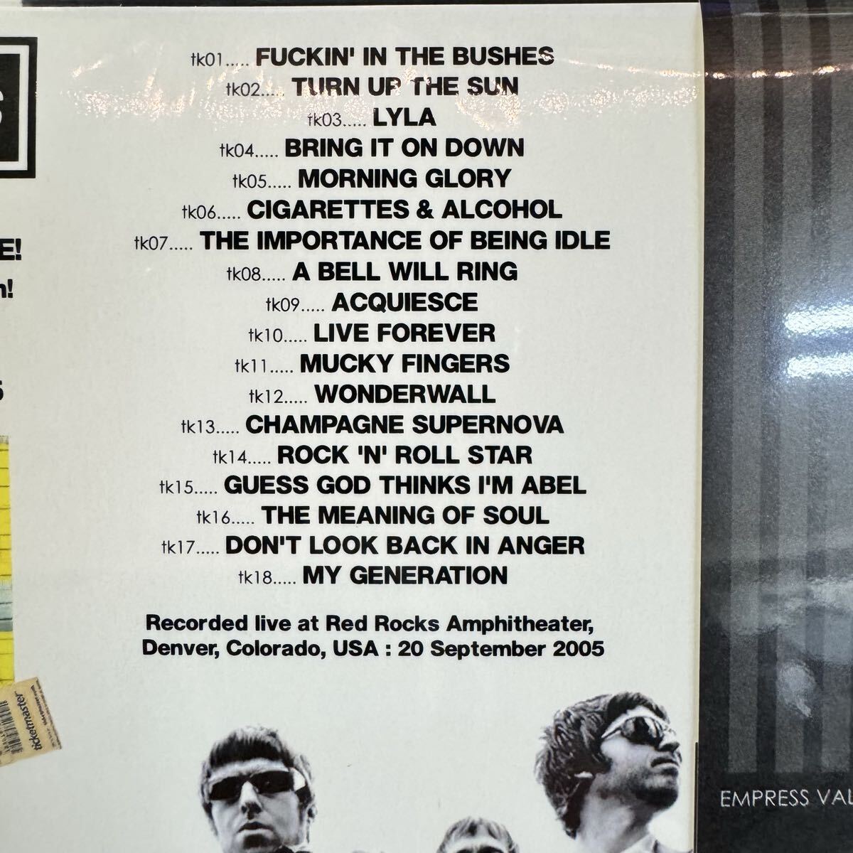 OASIS / LIVE FROM RED ROCKS (1CD)