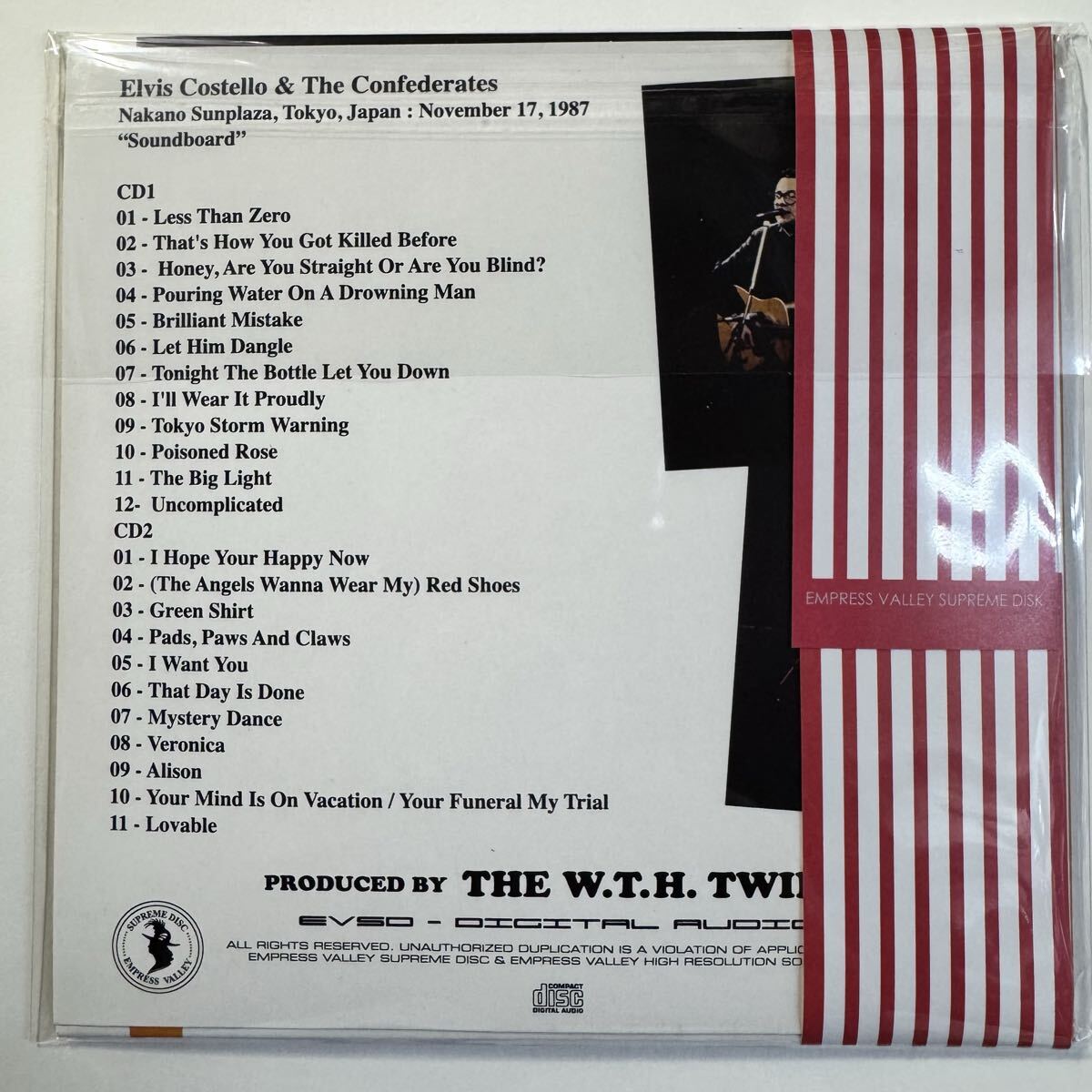 ELVIS COSTELLO & THE CONFEDERATES / TOKYO NIGHT TWO (2CD) SOUNDBOARD