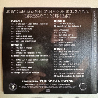 JERRY GARCIA & MERL SAUNDERS / EXPRESSWAY TO YOUR HEART” ANTHOLOGY 1972 (4CD)