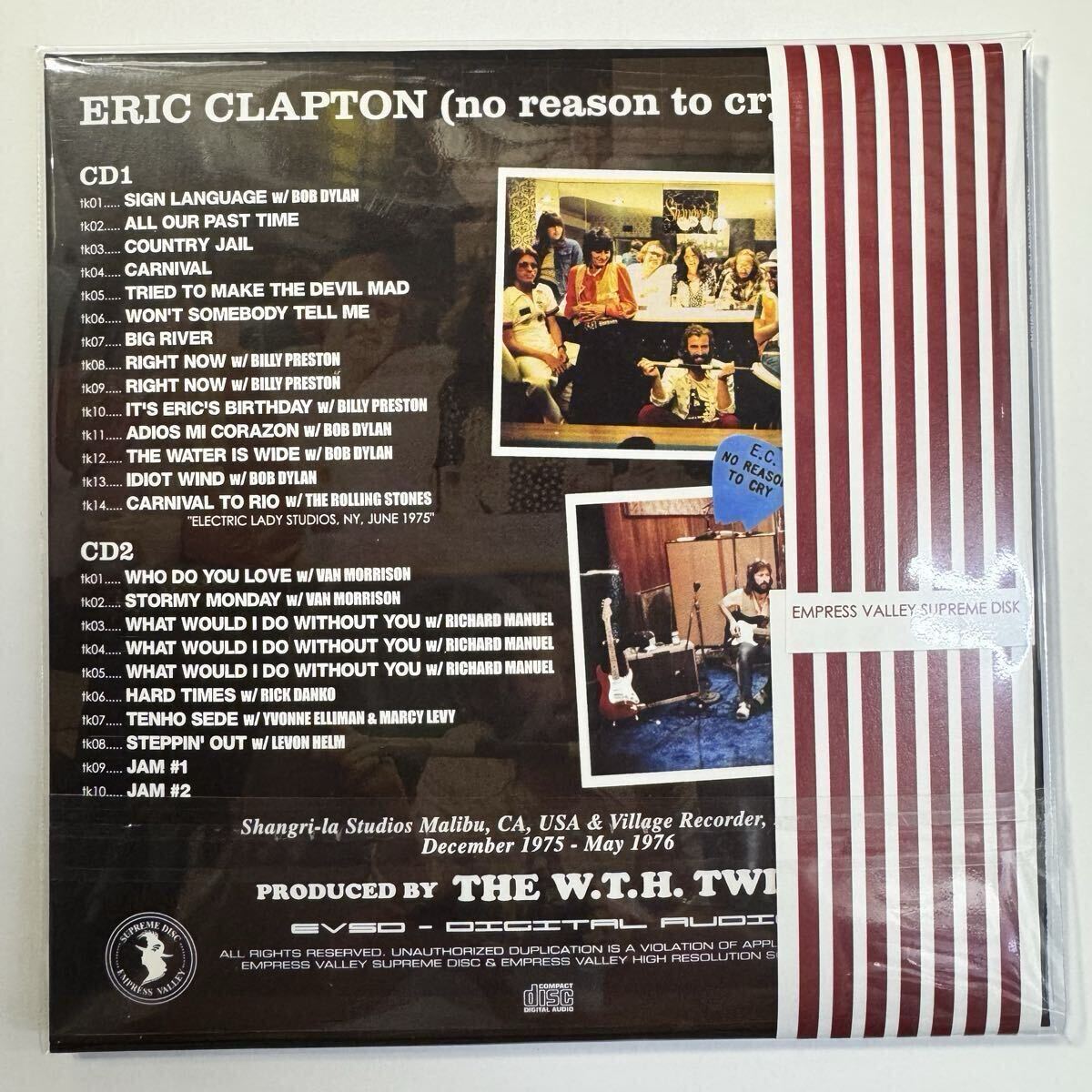ERIC CLAPTON / NO REASON TO CRY SESSIONS (2CD)