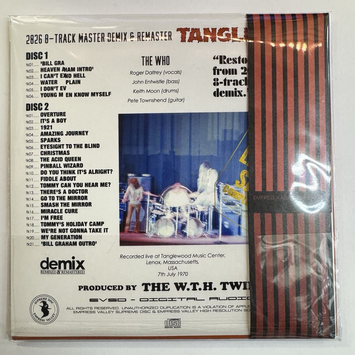 THE WHO / LIVE AT TANGLEWOOD demix & mastered (2CD)
