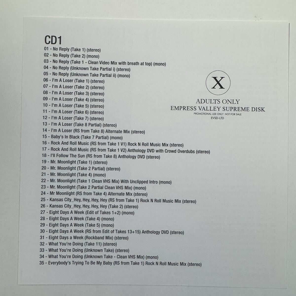 THE BEATLES / A HARD DAY’S NIGHT RUBBER SOUL HELP! FOR SALE Studio Sessions Captain Acid Remaster 4 Set (13CD)