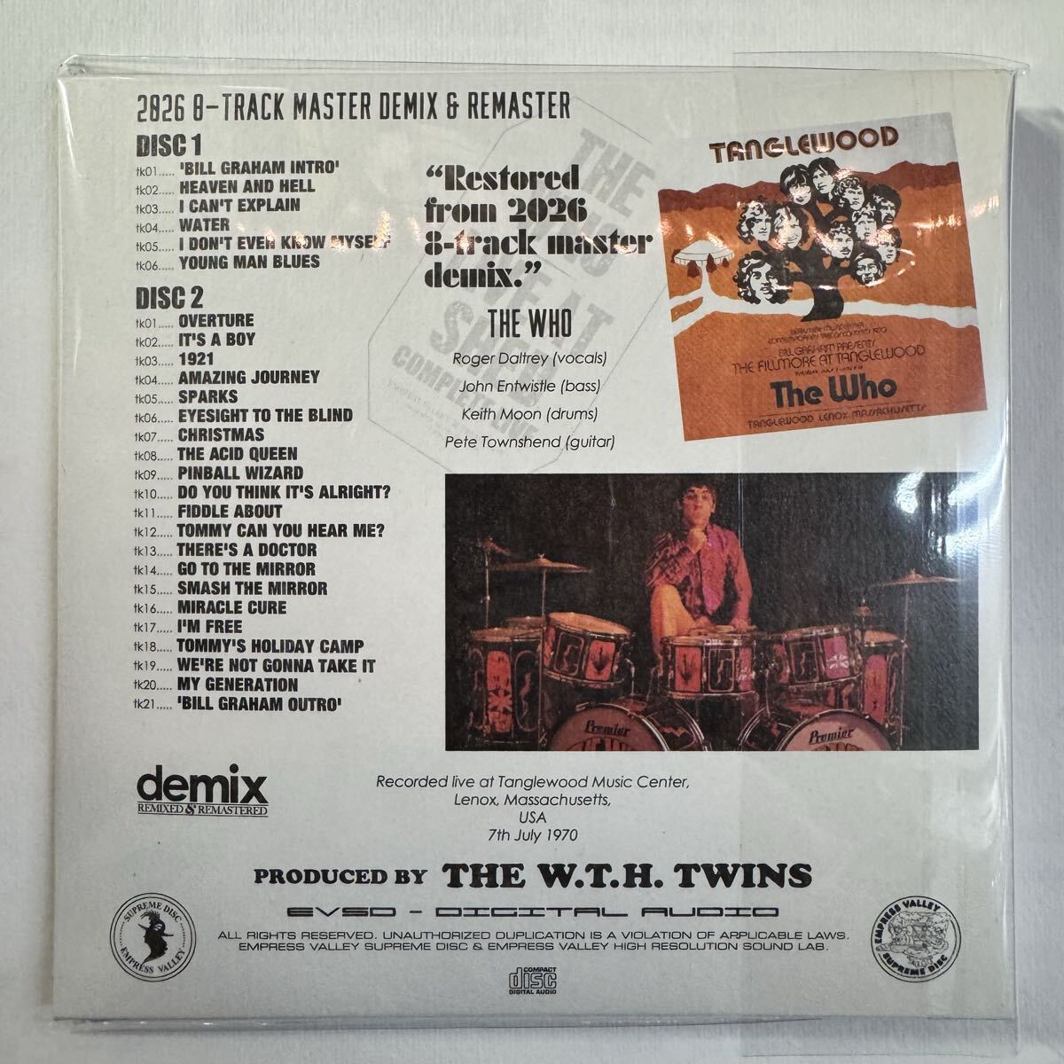 THE WHO / LIVE AT 1969 & 1970 DEMIX (5CD BOX)