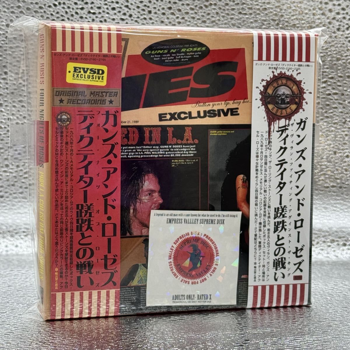 GUNS N’ ROSES / FOUR NIGHTS OF ROSES 1989 LA Coliseum 4 Shows (6CD BOX & 5 T-shirts) Special Limited Set!
