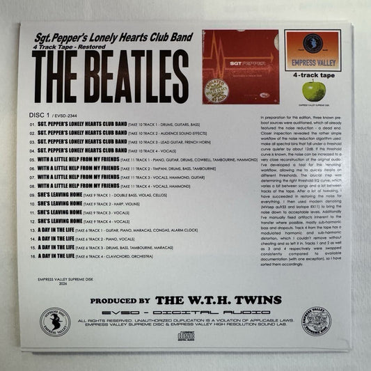 THE BEATLES / SGT. PEPPER’S LONELY HEARTHS CLUB BAND 4-TRACK TAPE (1CD)