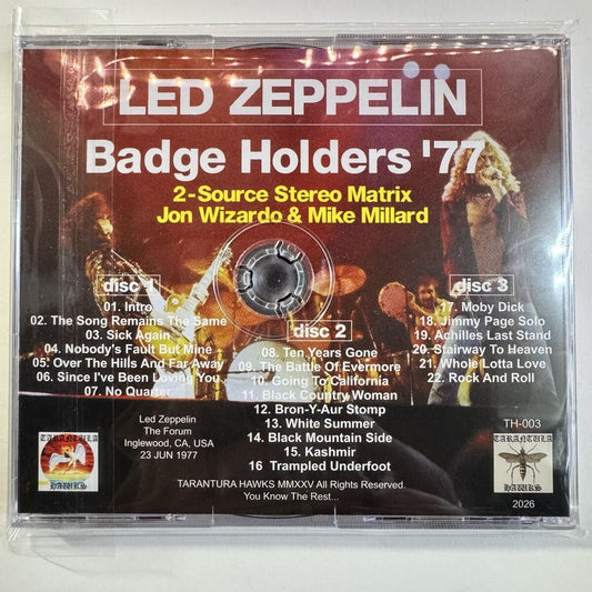 LED ZEPPELIN / BADGE HOLDERS ‘77 2-Source Matrix (3CD)