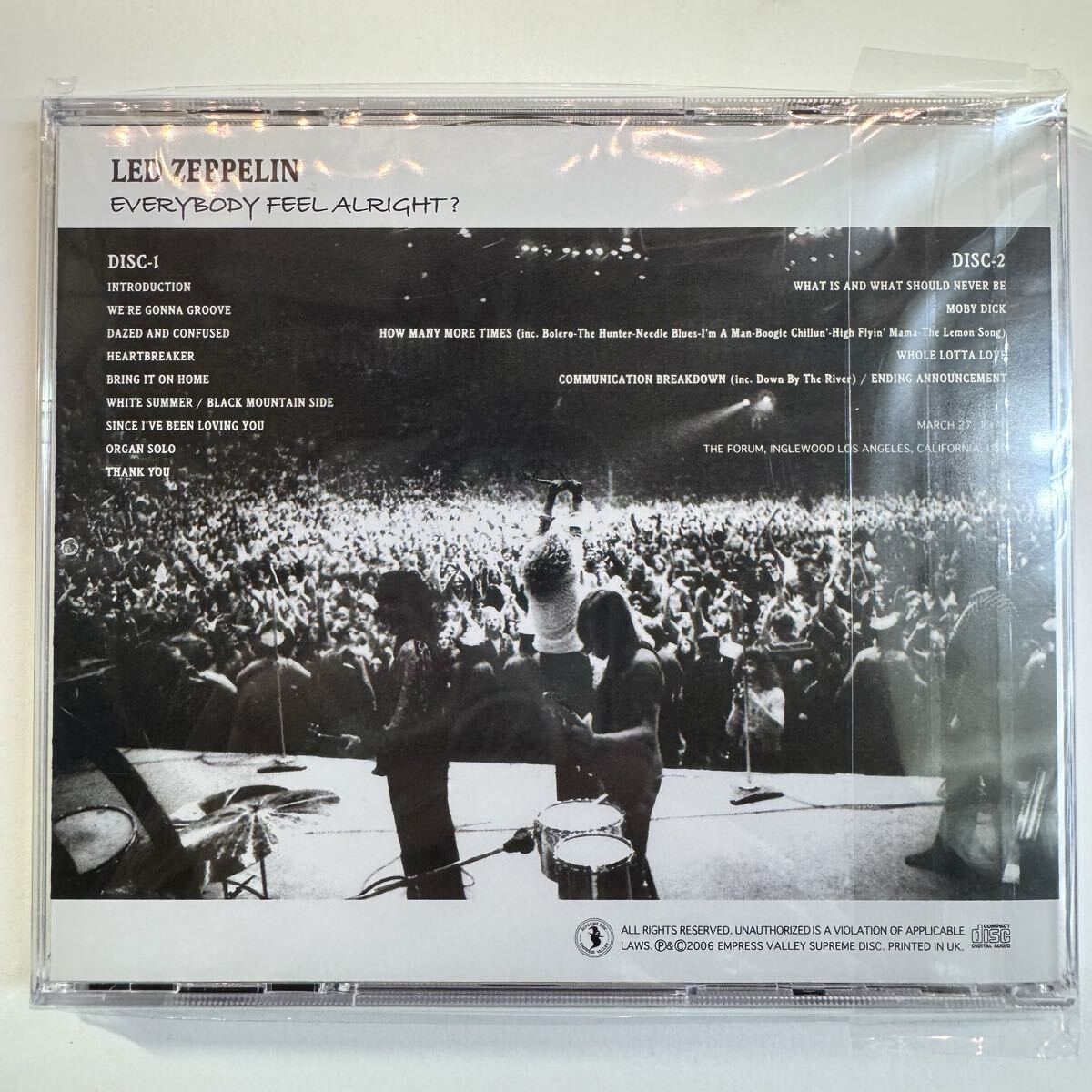 LED ZEPPELIN / EVERYBODY FEEL ALRIGHT (2CD)