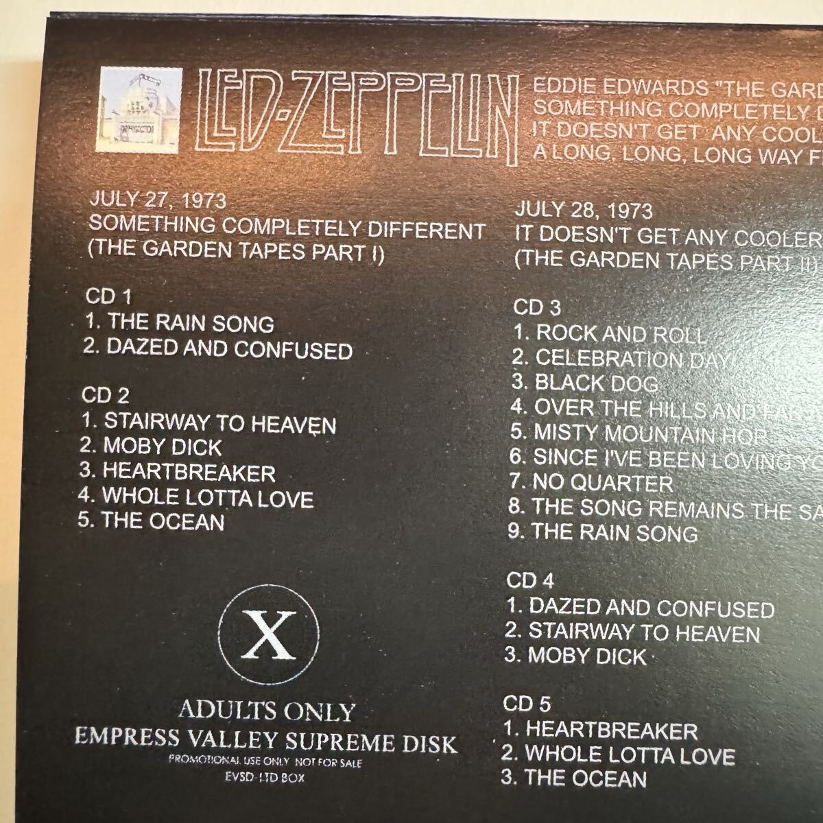 LED ZEPPELIN / EDDIE EDWARDS THE GARDEN TAPES (8CD BOX) – WORLD