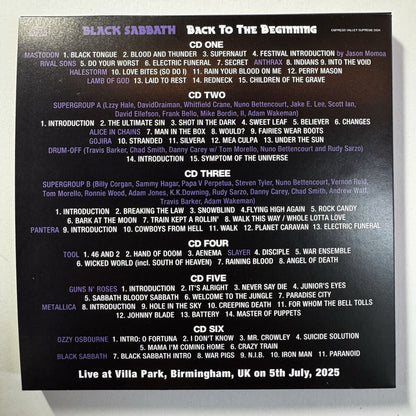 BLACK SABBATH AND FREINDS / BACK TO THE BEGINNING (6CD)