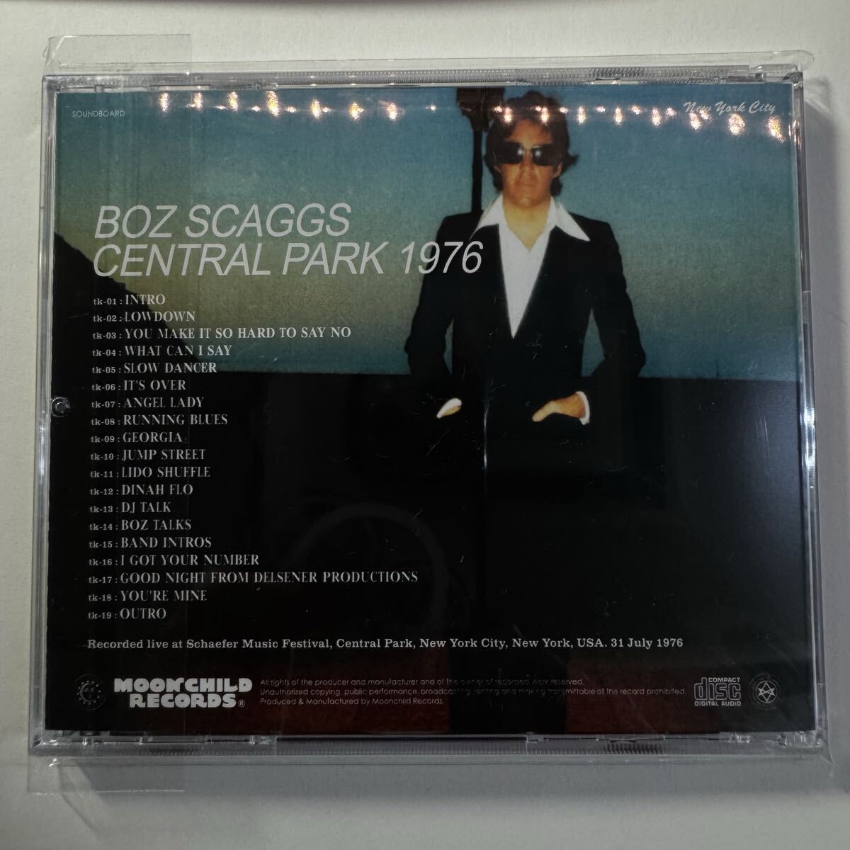 BOZ SCAGGS / CENTRAL PARK 1976 (1CD)