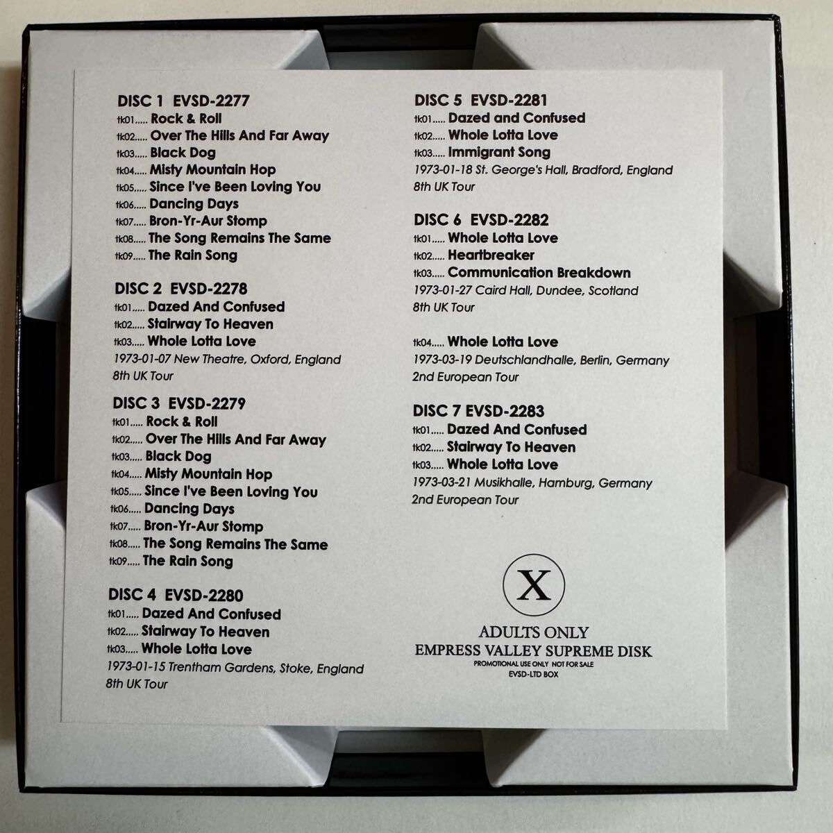 LED ZEPPELIN / THE WIZARD (11CD BOX) 1973 Empress Valley Supreme