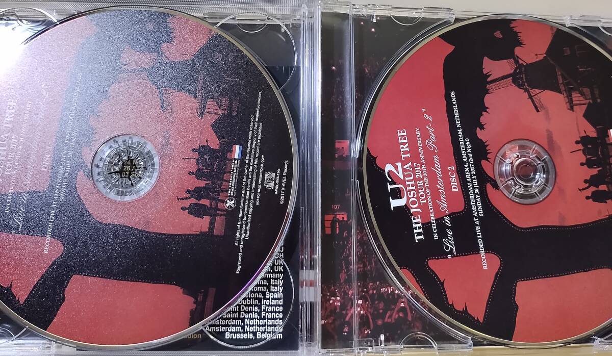 U2 / 2 DAYS IN AMSTERDAM THE JOSHUA TREE TOUR 2017 (4CD)