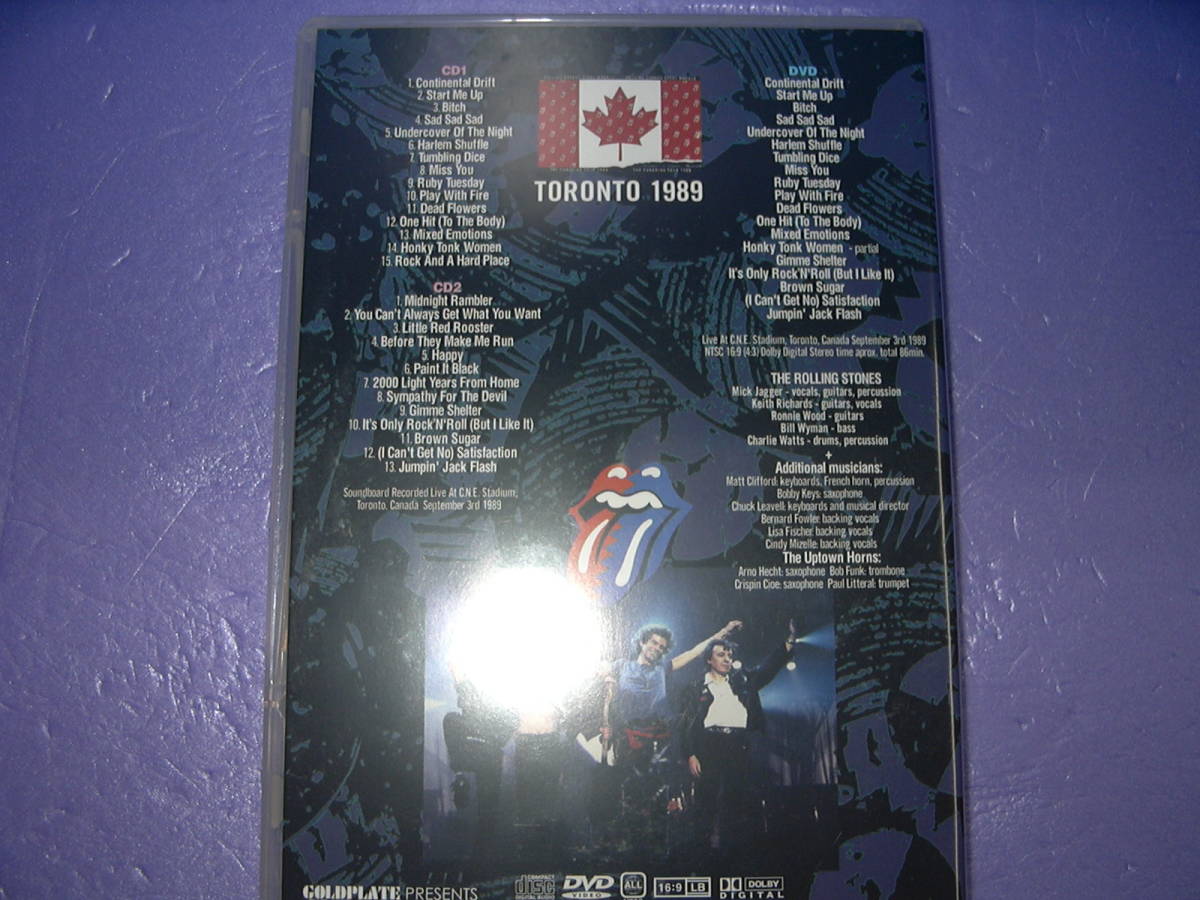 The Rolling Stones Steel Wheels Toronto 1989 2CD 1DVD Set