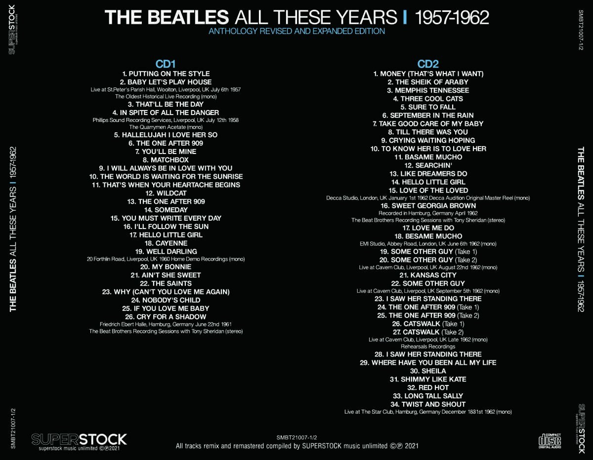 THE BEATLES / ALL THESE YEARS Ⅰ - Ⅷ ANTHOLOGY REVISED AND EXPANDED EDITION (16CD)