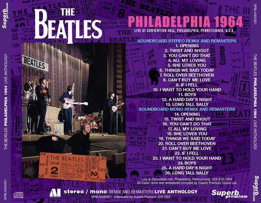 THE BEATLES / LIVE ANTHOLOGY PHILADELPHIA 1964 (1CD)