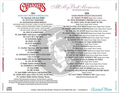 CARPENTERS / ALL MY BEST MEMORIES ON THE RADIO ARCHIVES (2CD)