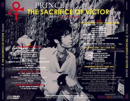 Prince The Sacrifice of Victor 1993 CD DVD Special Collector's Edition PGA