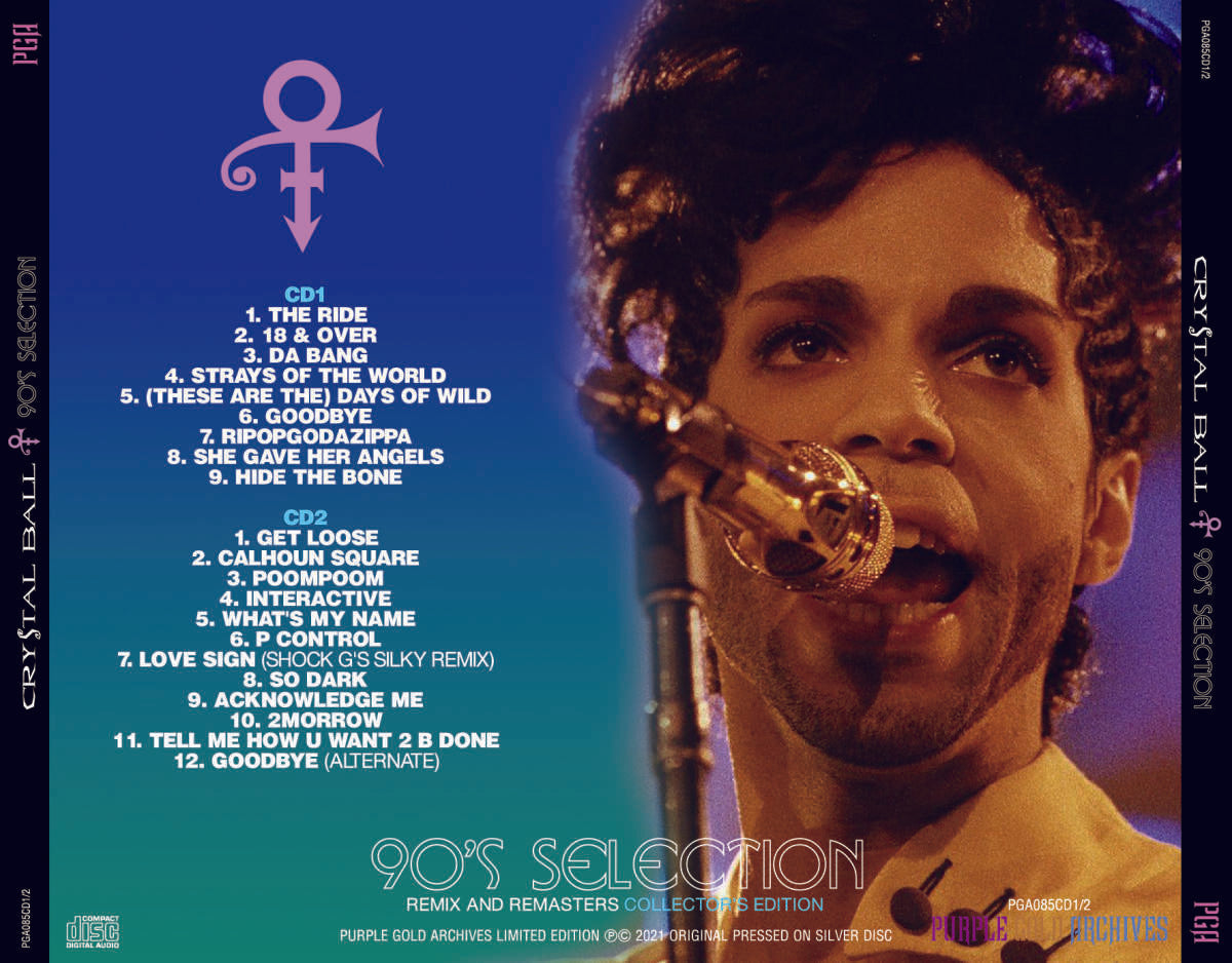 PRINCE / CRYSTAL BALL 80's COLLECTION & 90's SELECTION 4 CD Set