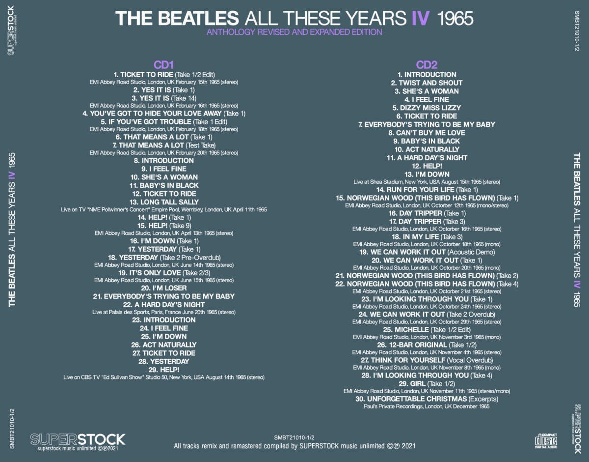THE BEATLES / ALL THESE YEARS Ⅰ - Ⅷ ANTHOLOGY REVISED AND EXPANDED EDITION (16CD)