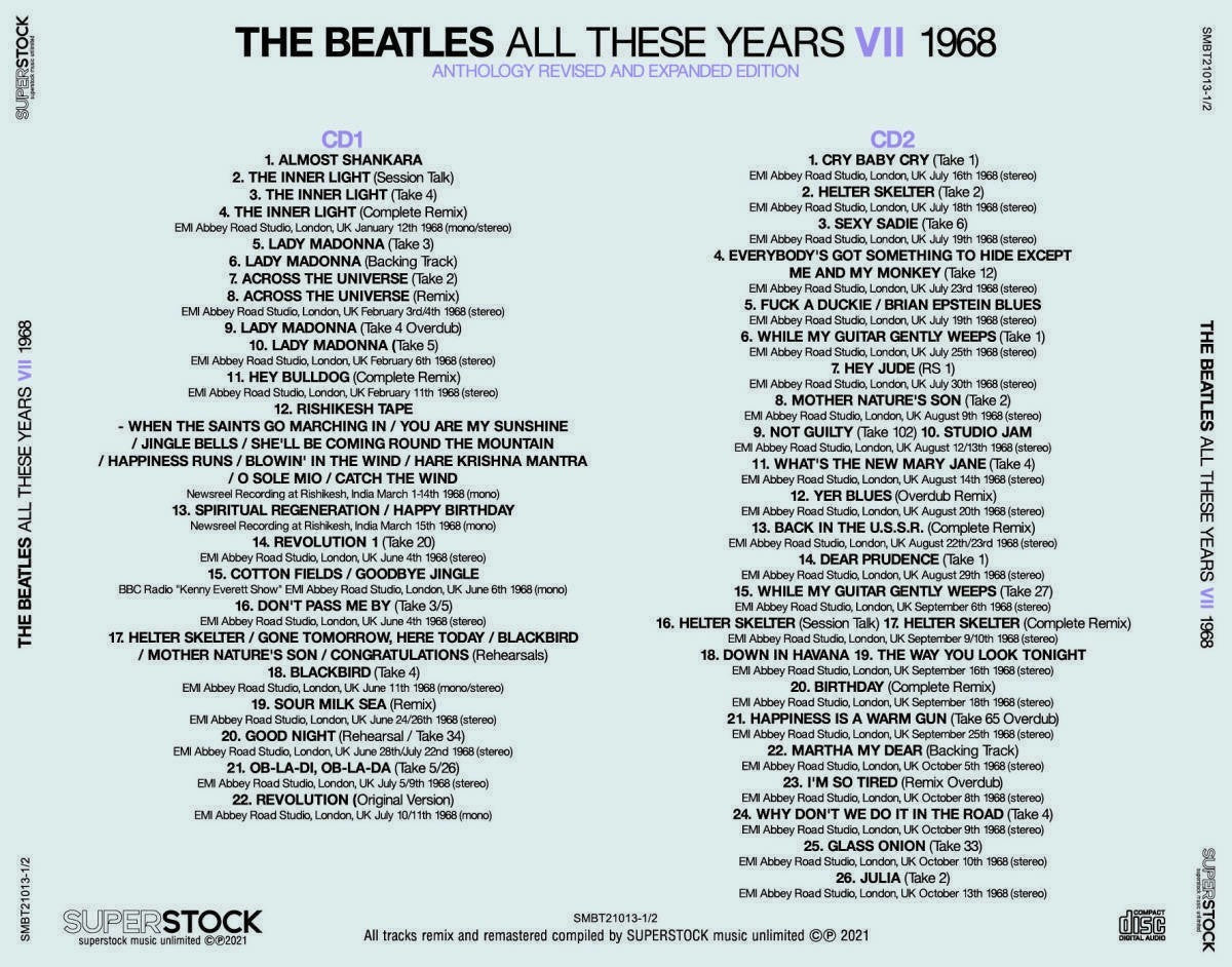 THE BEATLES / ALL THESE YEARS Ⅰ - Ⅷ ANTHOLOGY REVISED AND EXPANDED EDITION (16CD)