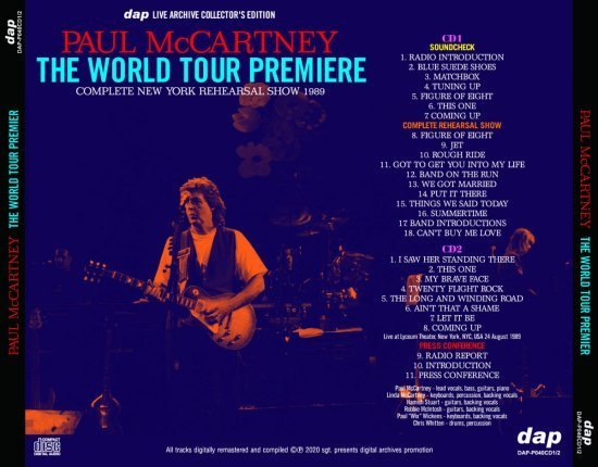 PAUL McCARTNEY / TREASURE TROVES ( SOUNDCHECK AND REHEARSALS COLLECTION ) 8CD