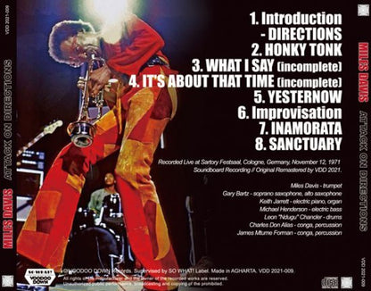 MILES DAVIS / ATTACK ON DIRECTIONS / LIVE IN COLOGNE 1971 (1CD+LTD.DVDR)