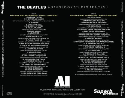 THE BEATLES / AI AUDIO COMPANION PAST MASTERS ANTHOLOGY STUDIO TRACKS 5 titles (10CD)