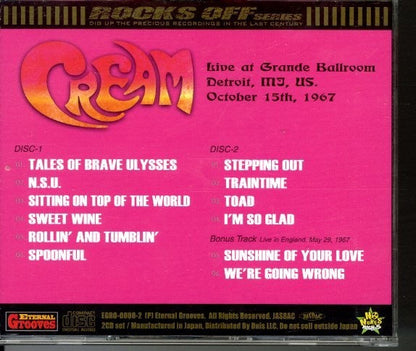 Cream / DETROIT WHEEL 1967 (2CD)