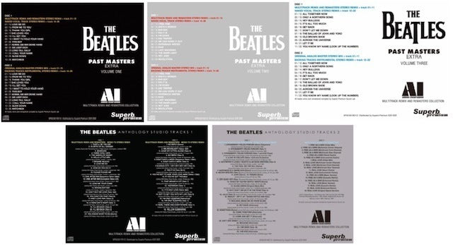 THE BEATLES / AI AUDIO COMPANION PAST MASTERS ANTHOLOGY STUDIO TRACKS 5 titles (10CD)