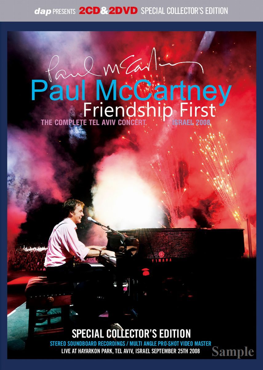 PAUL McCARTNEY / FRIENDSHIP FIRST THE COMPLETE TEL AVIV CONCERT ISRAEL 2008 (2CD&2DVD)