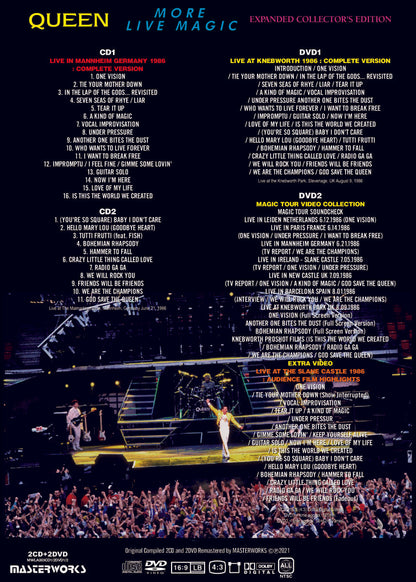 QUEEN / MORE LIVE MAGIC & ANOTHER LIVE MAGIC (4CD+4DVD)