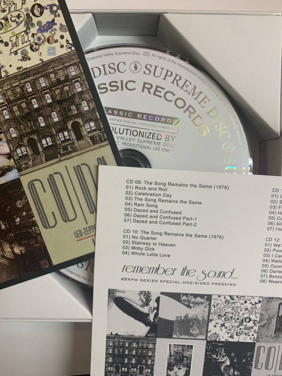 Led Zeppelin / Classic Records 45 RPM One Side Pressing 12CD Box Empress Valley