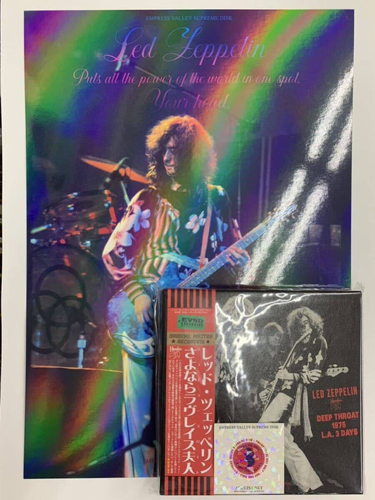 LED ZEPPELIN / DEEP THROAT 1975 LA Prototype (9CD BOX) with Photo panel board