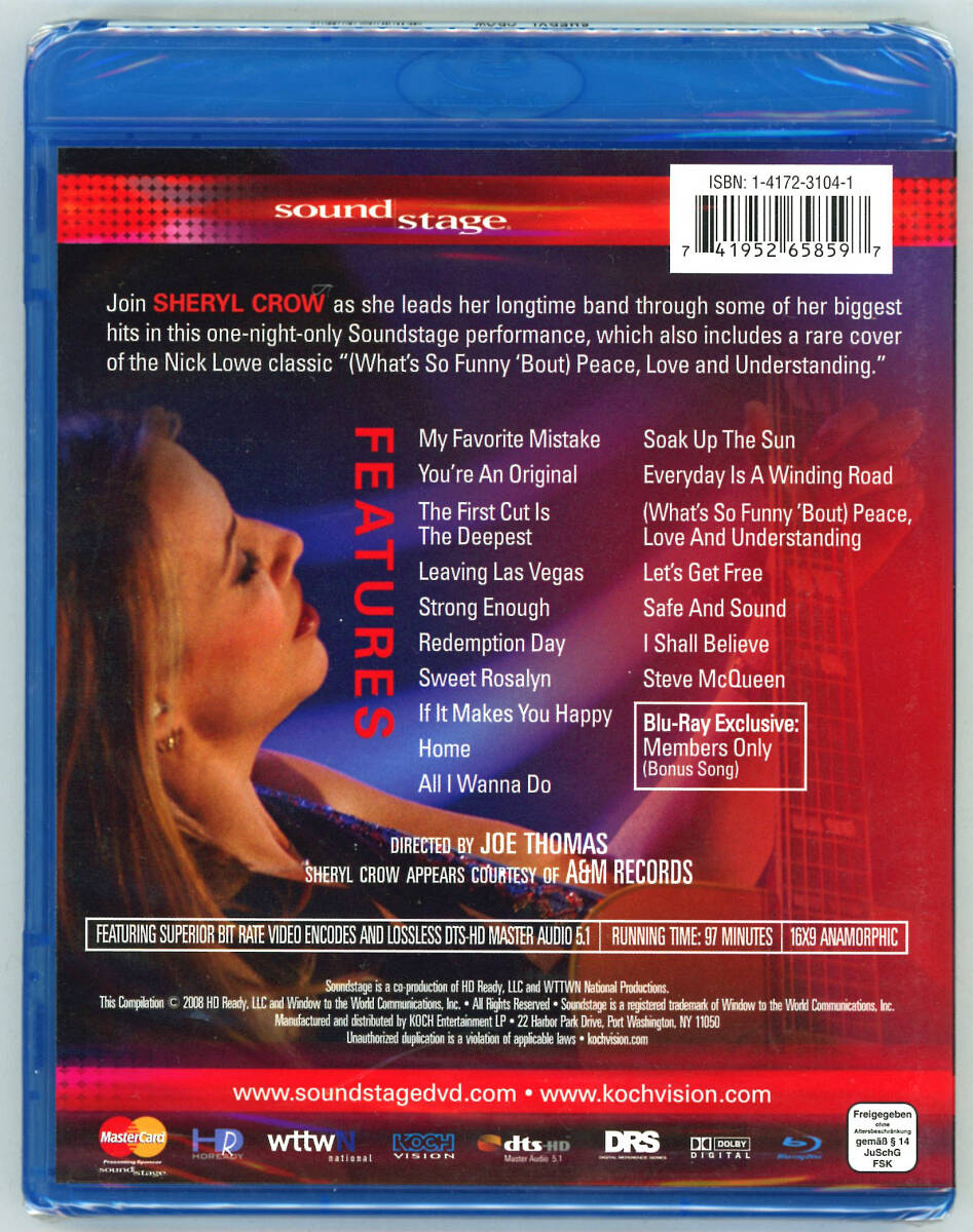 SHERYL CROW EN VIVO / escenario de sonido (1BDR)