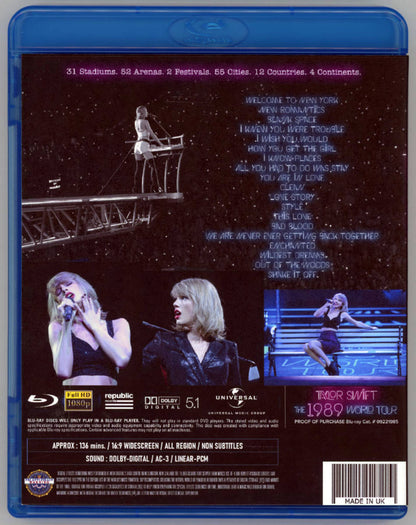 TAYLOR SWIFT / GIRA MUNDIAL 1989 EN DIRECTO EN SÍDNEY (1BDR)