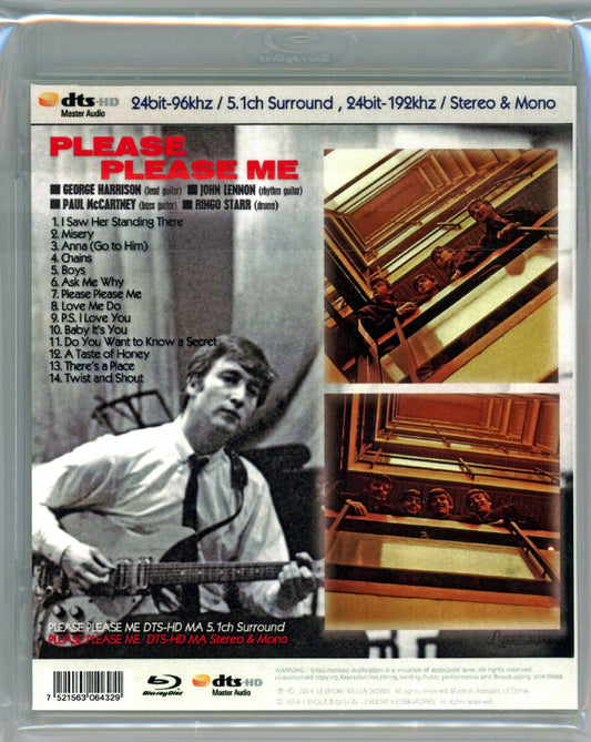 The Beatles / PLEASE PLEASE ME 24bit-96khz / 5.1ch Surround, 24bit-192khz / Stereo & Mono (1BDR)