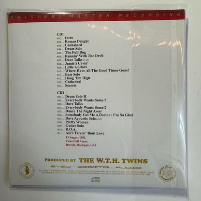 VAN HALEN / Detroit Night 1982 (2CD) SOUNDBOARD Empress Valley New