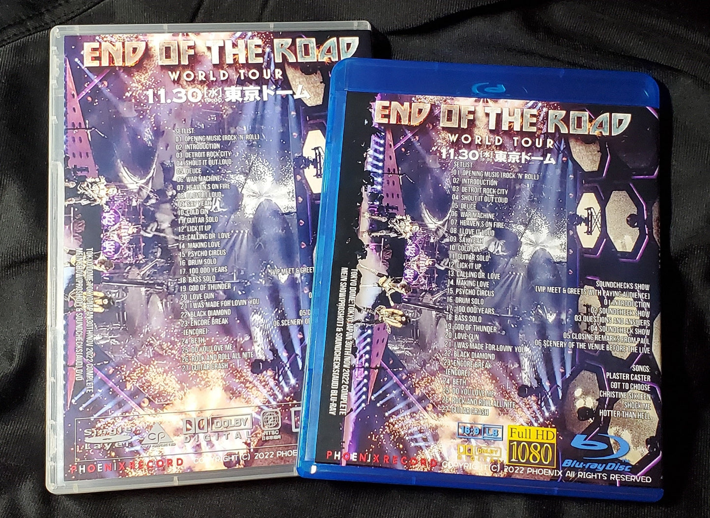 KISS / End of the Road Japan Tour 2022 Mein Show & soundchecks (2BD)