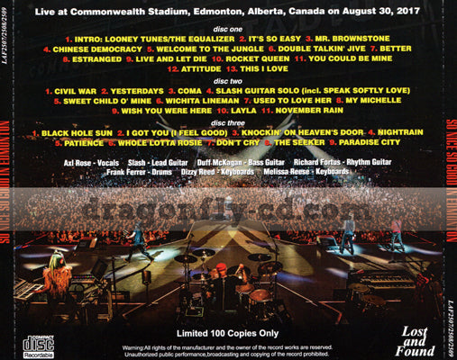 GUNS N' ROSES / SO NICE SO GOOD IN EDMONTON (3CDR)