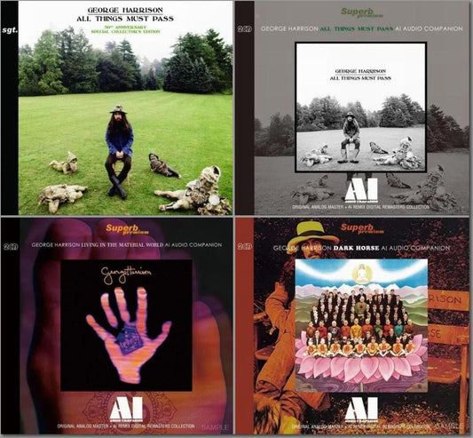 GEORGE HARRISON / VIVIENDO EN EL MUNDO MATERIAL DARK HORSE TODO DEBE PASAR 2Set (8CD)