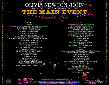OLIVIA NEWTON-JOHN / THE MAIN EVENT COMPLETE SHOW (2CD)