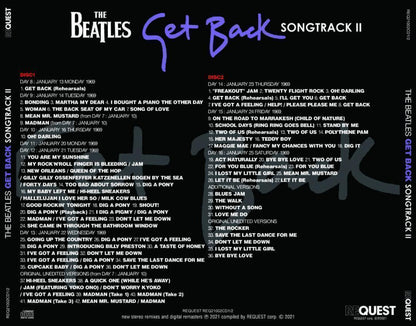 THE BEATLES / GET BACK SONGTRACK 1 - 3 (6CD) I & II & III 3Set