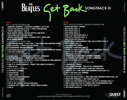 THE BEATLES / GET BACK SONGTRACK 1 - 3 (6CD) I & II & III 3Set