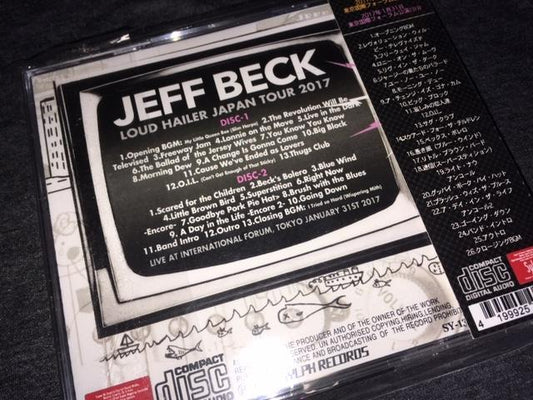JEFF BECK / LIVE IN TOKYO 2017 2DAYS SET (4CD)