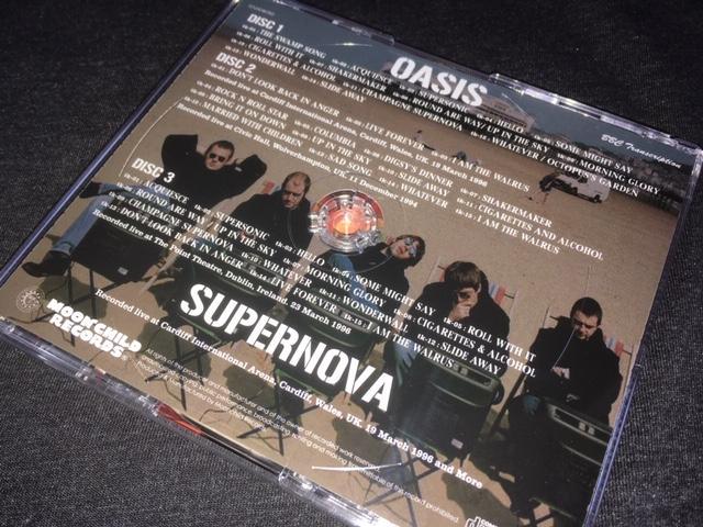 OASIS / SUPERNOVA J.I.L.Y 3CD 1996 Cardiff International Arena Wale Moonchild