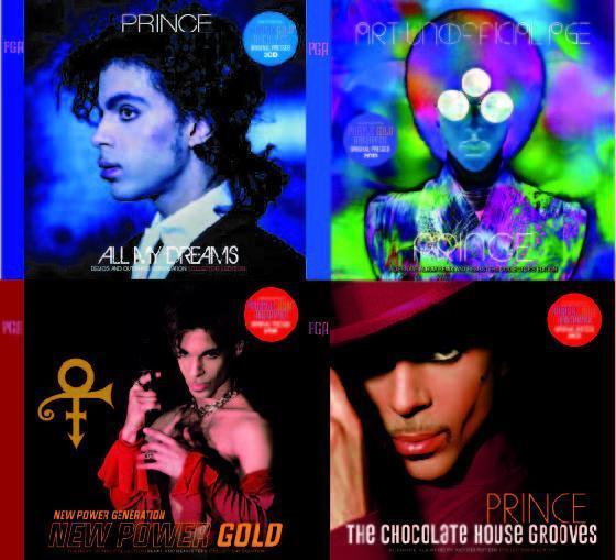 PRINCE / ALL MY DREAMS / ART UNOFFICIAL / NEW POWER GOLD / THE CHOCOLATE HOUSE GROOVES 4 titles set (8CD)
