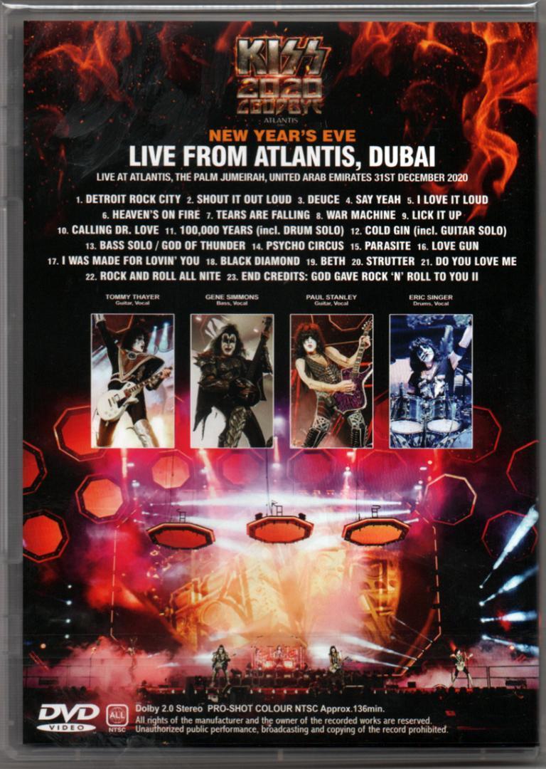 KISS 2020 GOODBYE LIVE FROM ATLANTIS, DUBAI (1DVD)