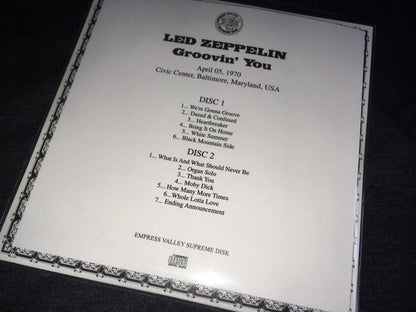 Led Zeppelin / Groovin' You 2CD Empress Valley